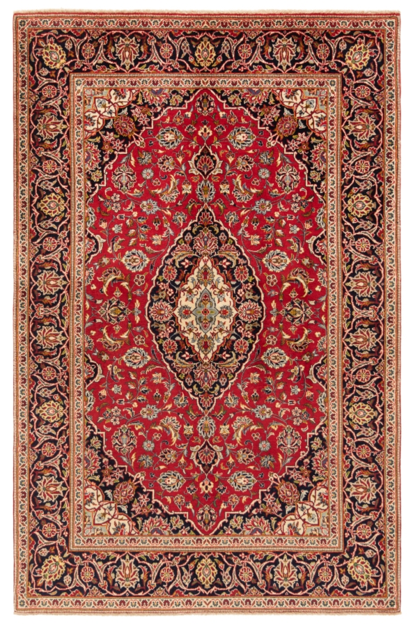 Kashan Persian Rug Red 210 x 135 cm