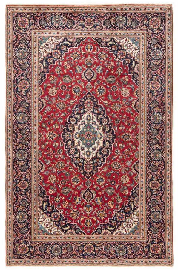 Kashan Persian Rug Red 301 x 193 cm