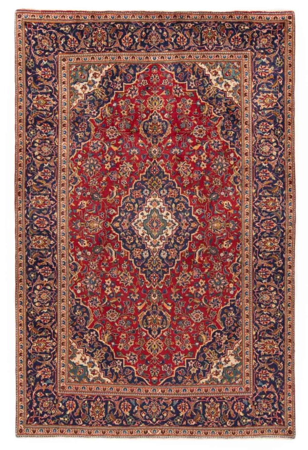 Kashan Persian Rug Red 300 x 193 cm