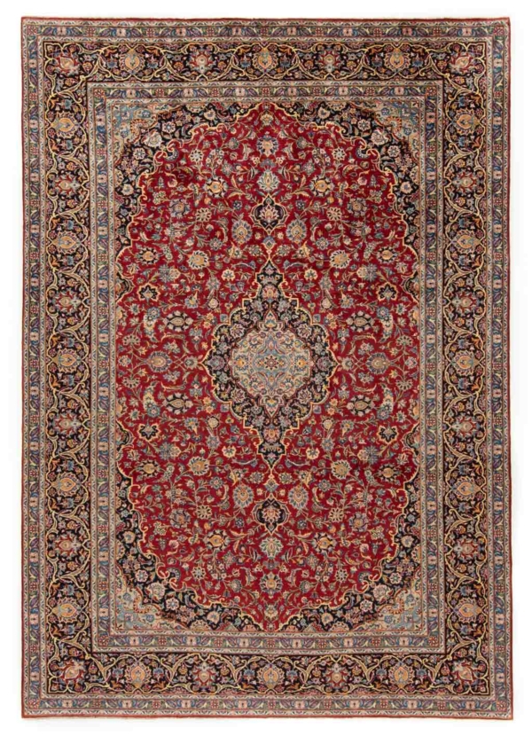 Kashan Persian Rug Red 398 x 275 cm