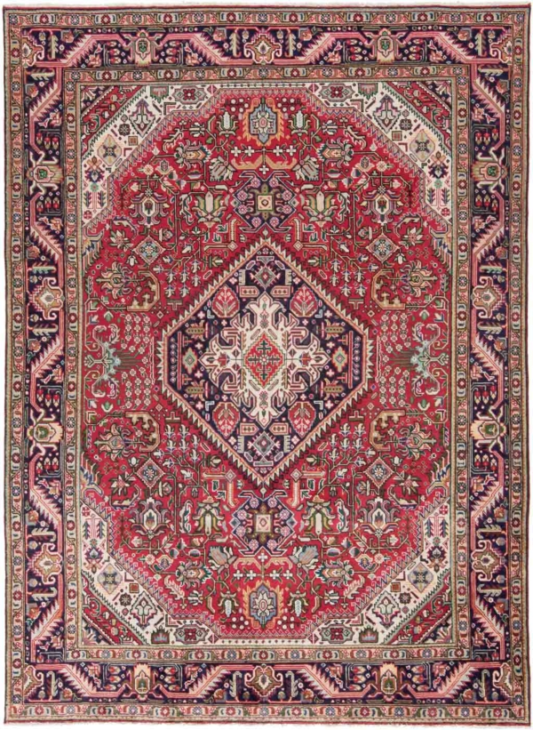 Tabriz Persian Rug Red 285 x 204 cm