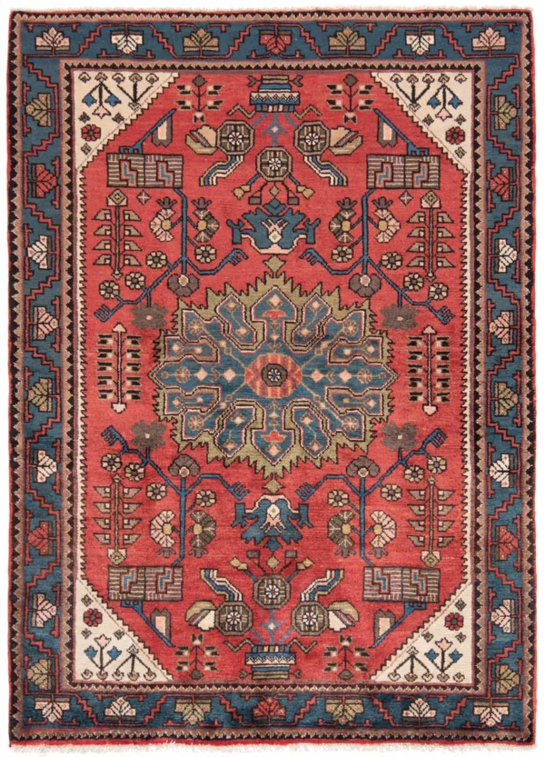 Nahavand Persian Rug Red 197 x 142 cm