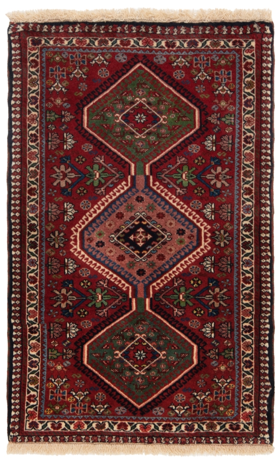 Yalameh Persian Rug Red 100 x 64 cm