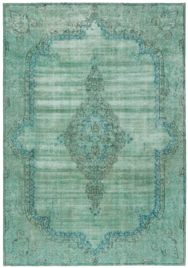 Vintage Rug Turquoise 303 x 210 cm