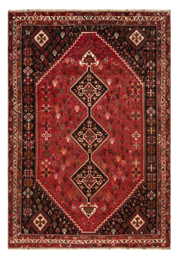 Shiraz Persian Rug Red 317 x 218 cm