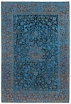 Vintage Relief Rug Blue 361 x 246 cm