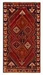 Shiraz Ghashghai Persian Rug Red 274 x 148 cm