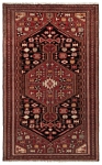 Hamedan Persian Rug Black 202 x 127 cm