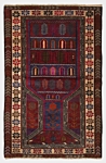 Balouch Persian Rug Red 134 x 83 cm