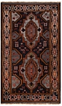 Balouch Persian Rug Black 130 x 85 cm