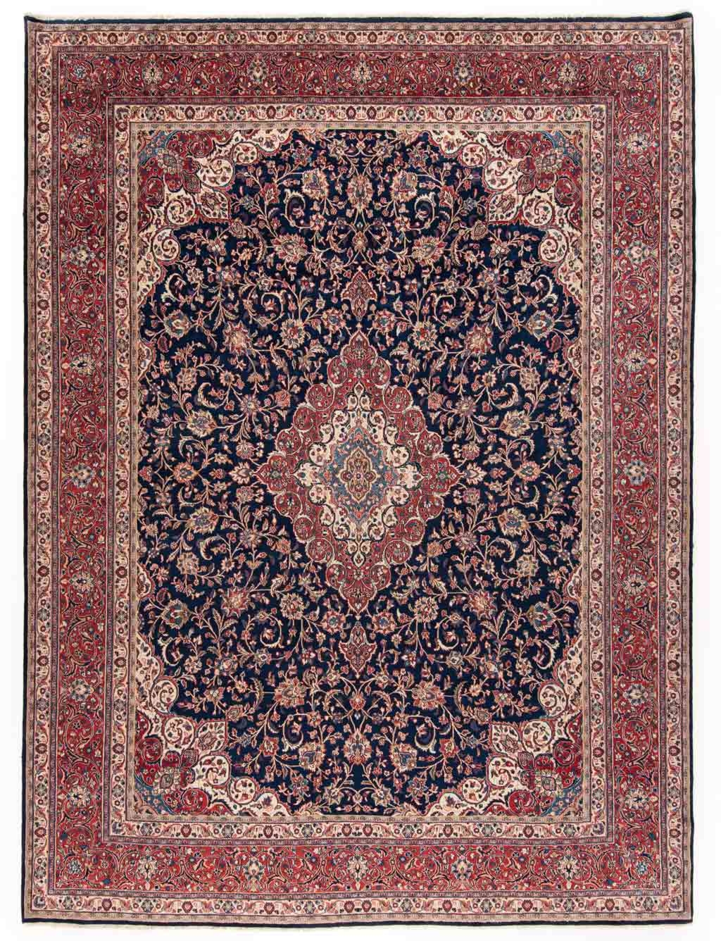 Hamedan Persian Rug Night Blue 433 x 316 cm