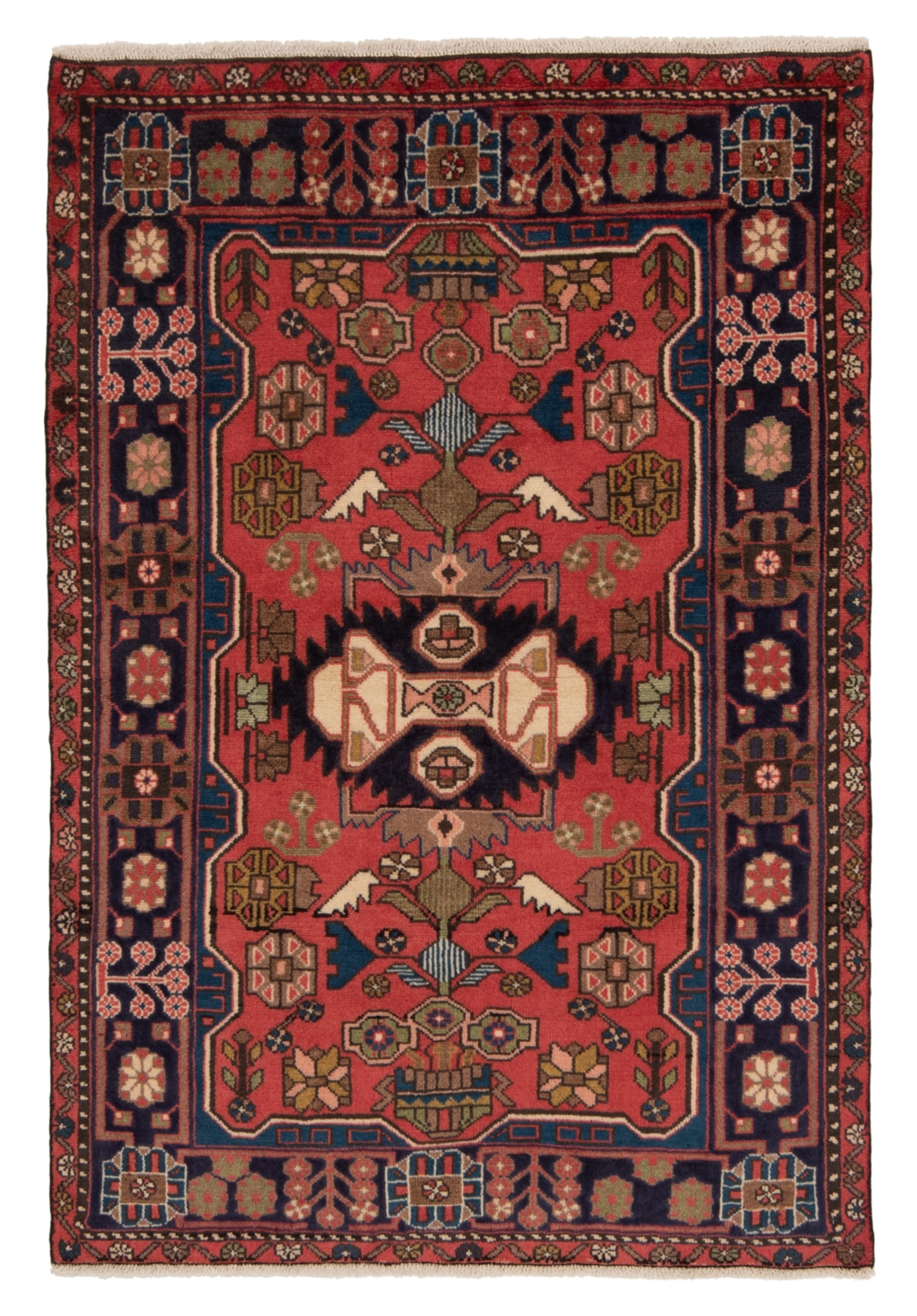 Nahavand Persian Rug Red 155 x 105 cm