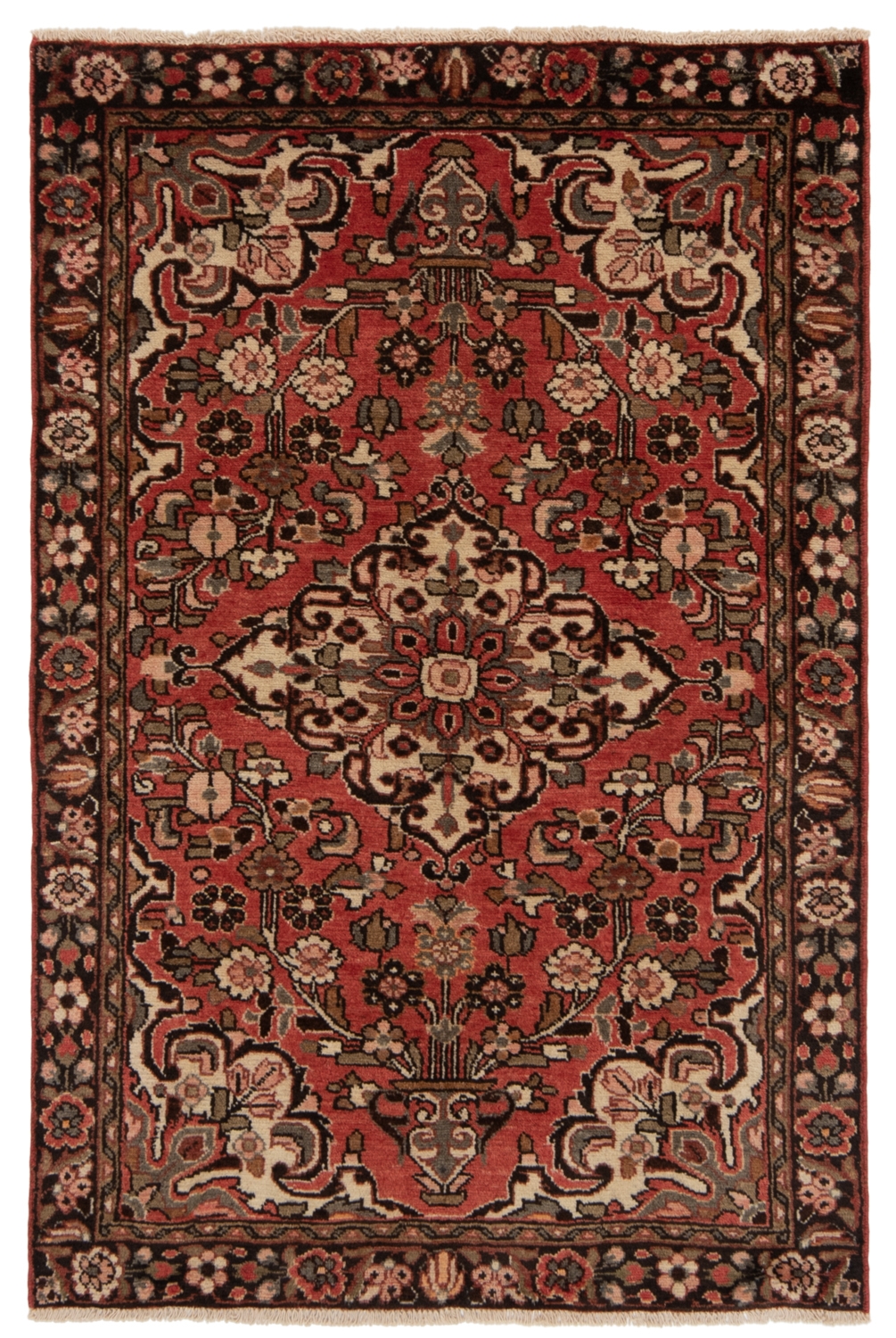Hamedan Persian Rug Red 151 x 100 cm