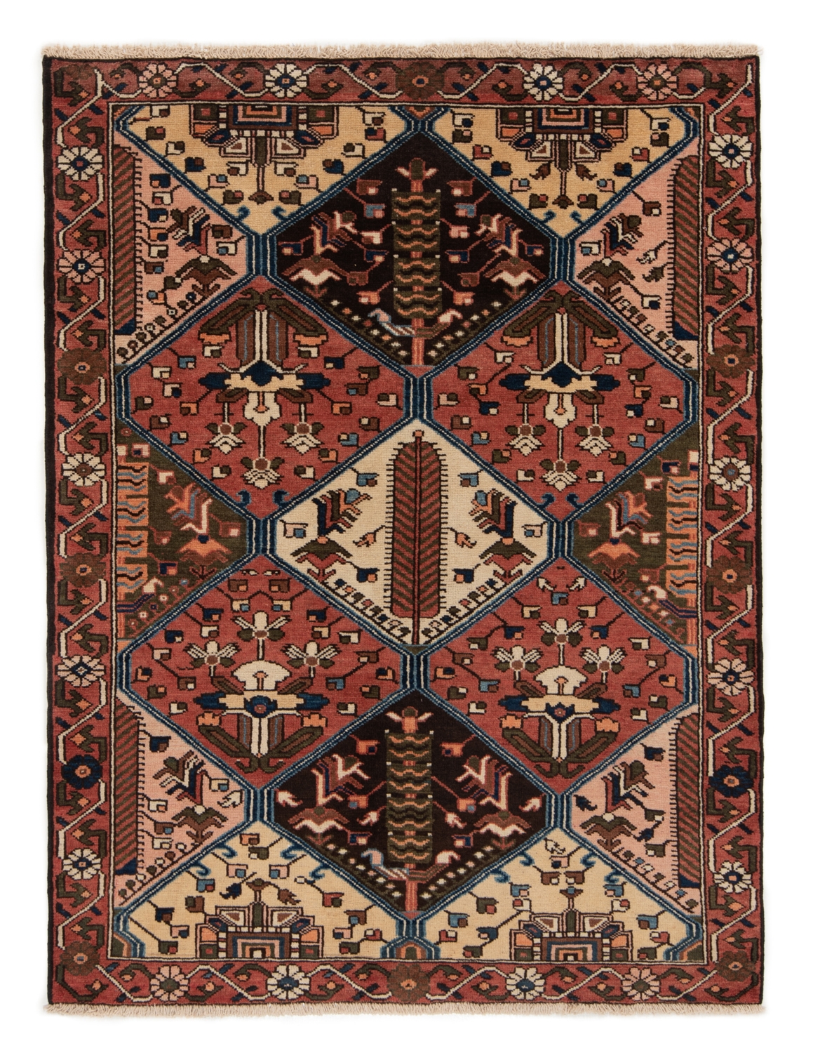Bakhtiar Persian Rug Beige-Cream 182 x 137 cm
