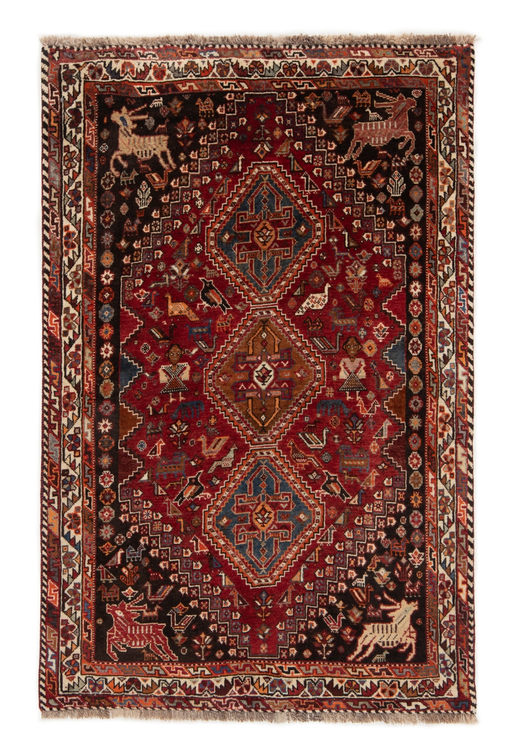 Shiraz Persian Rug Red 179 x 113 cm