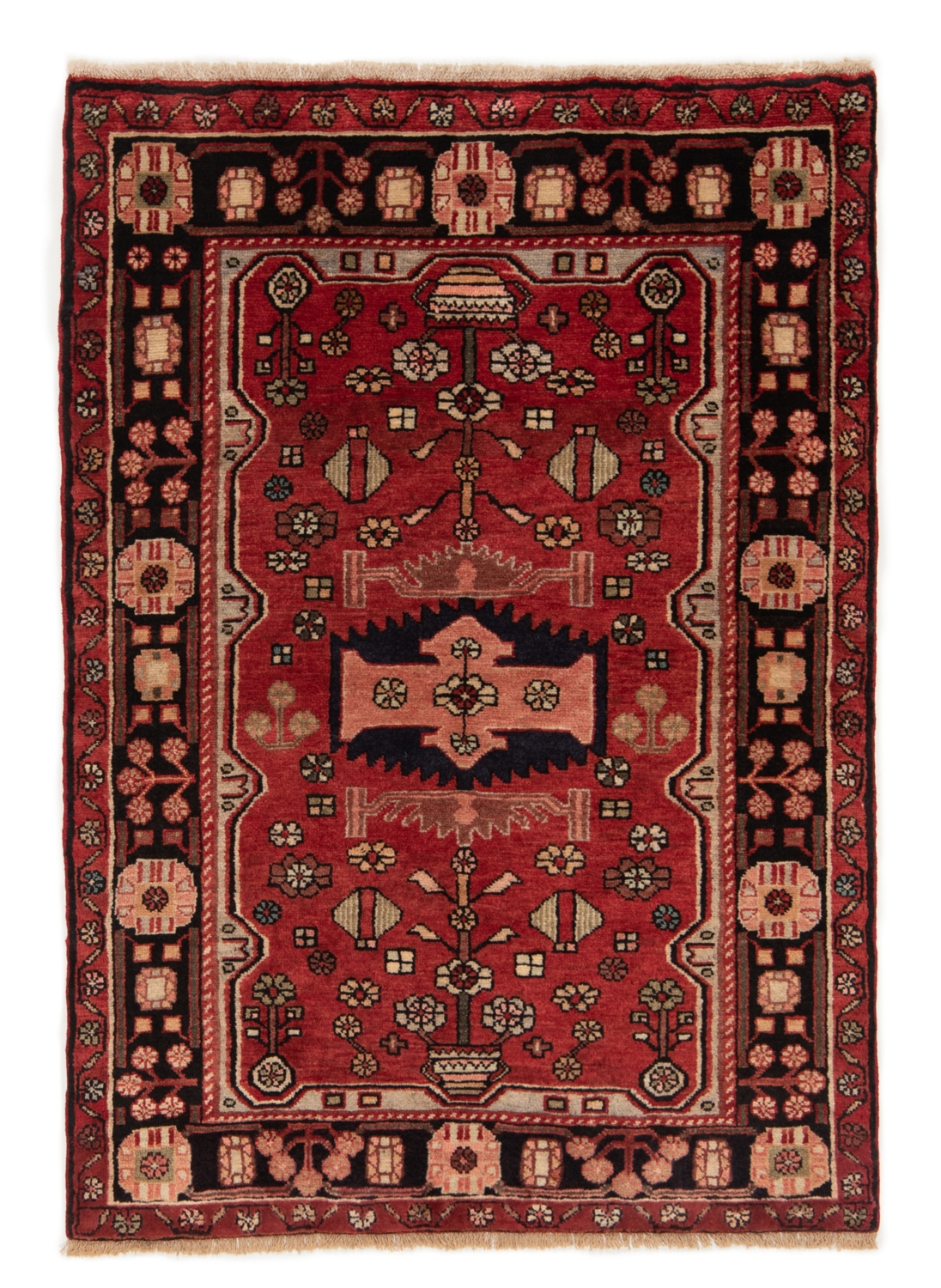 Nahavand Persian Rug Red 157 x 109 cm