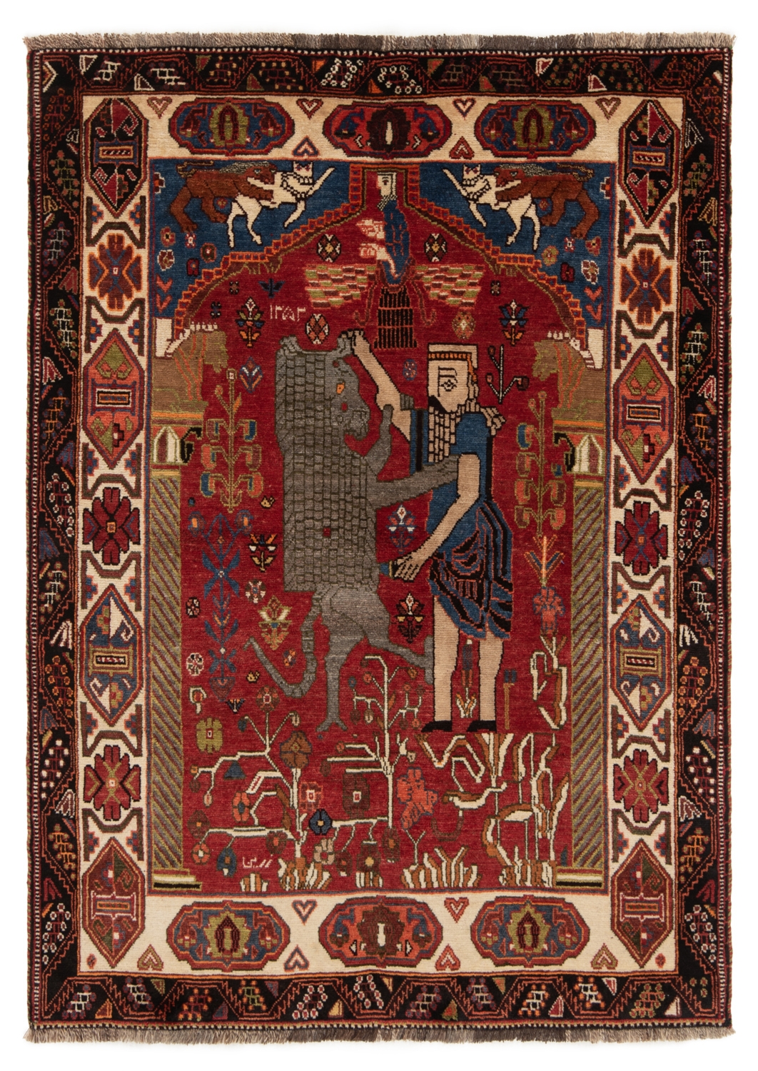 Shiraz Persian Rug Red 160 x 116 cm