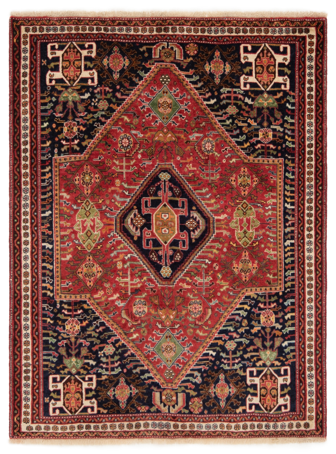 Shiraz Persian Rug Red 150 x 113 cm