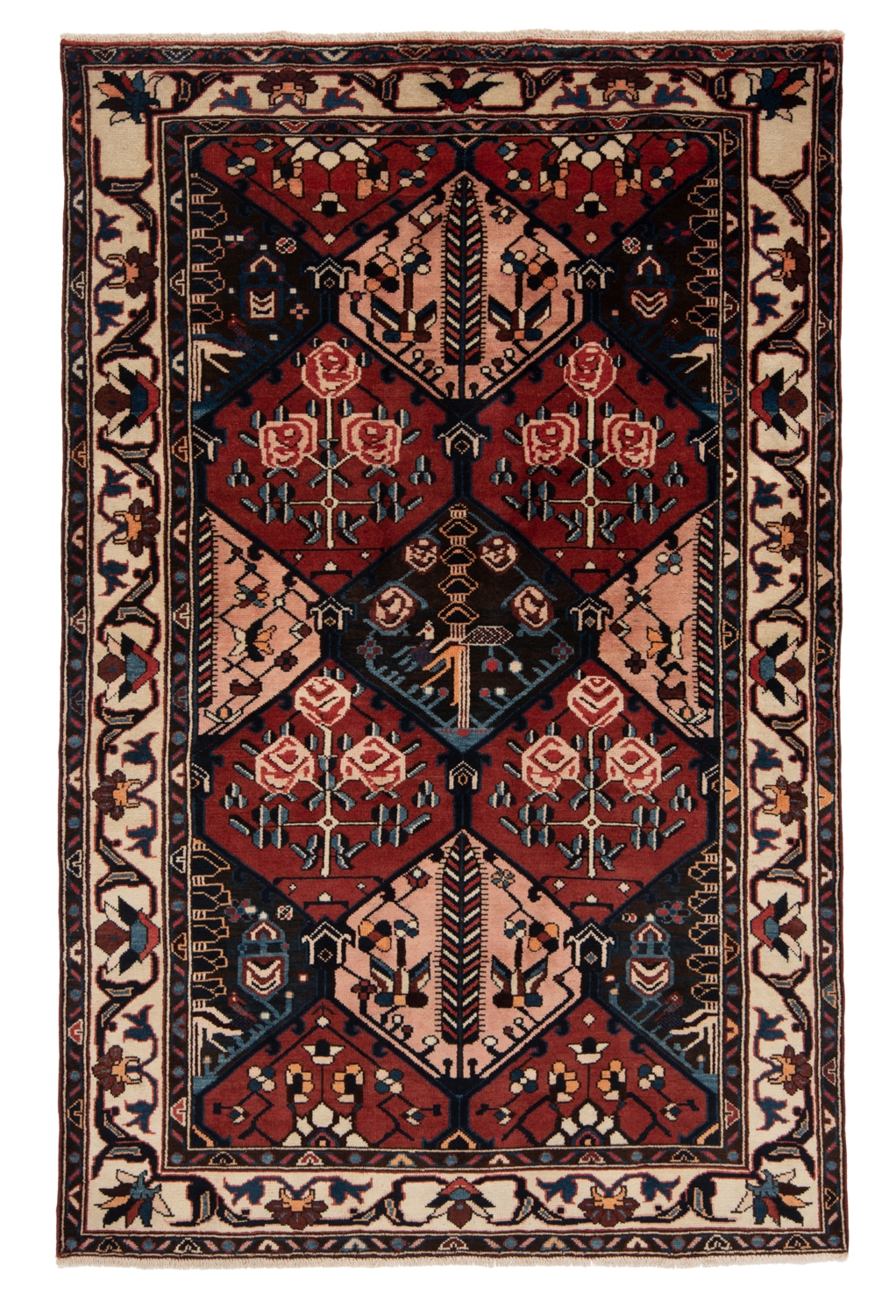 Bakhtiar Persian Rug Red 217 x 138 cm