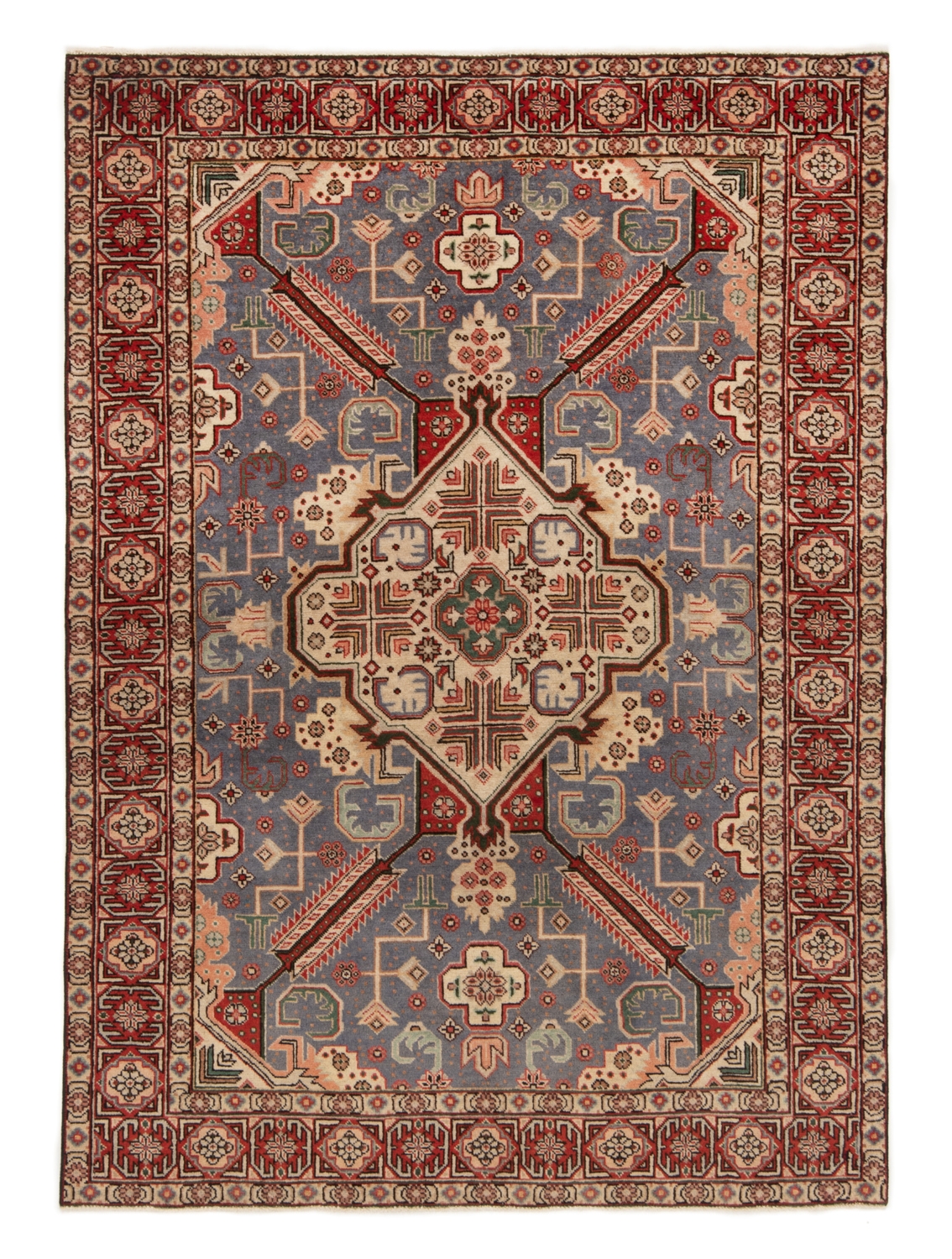 Tabriz Persian Rug Gray 194 x 135 cm
