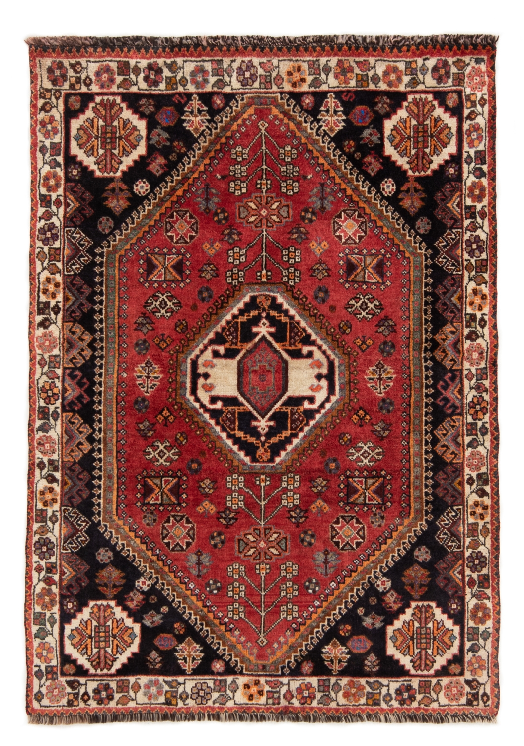 Shiraz Persian Rug Red 145 x 100 cm
