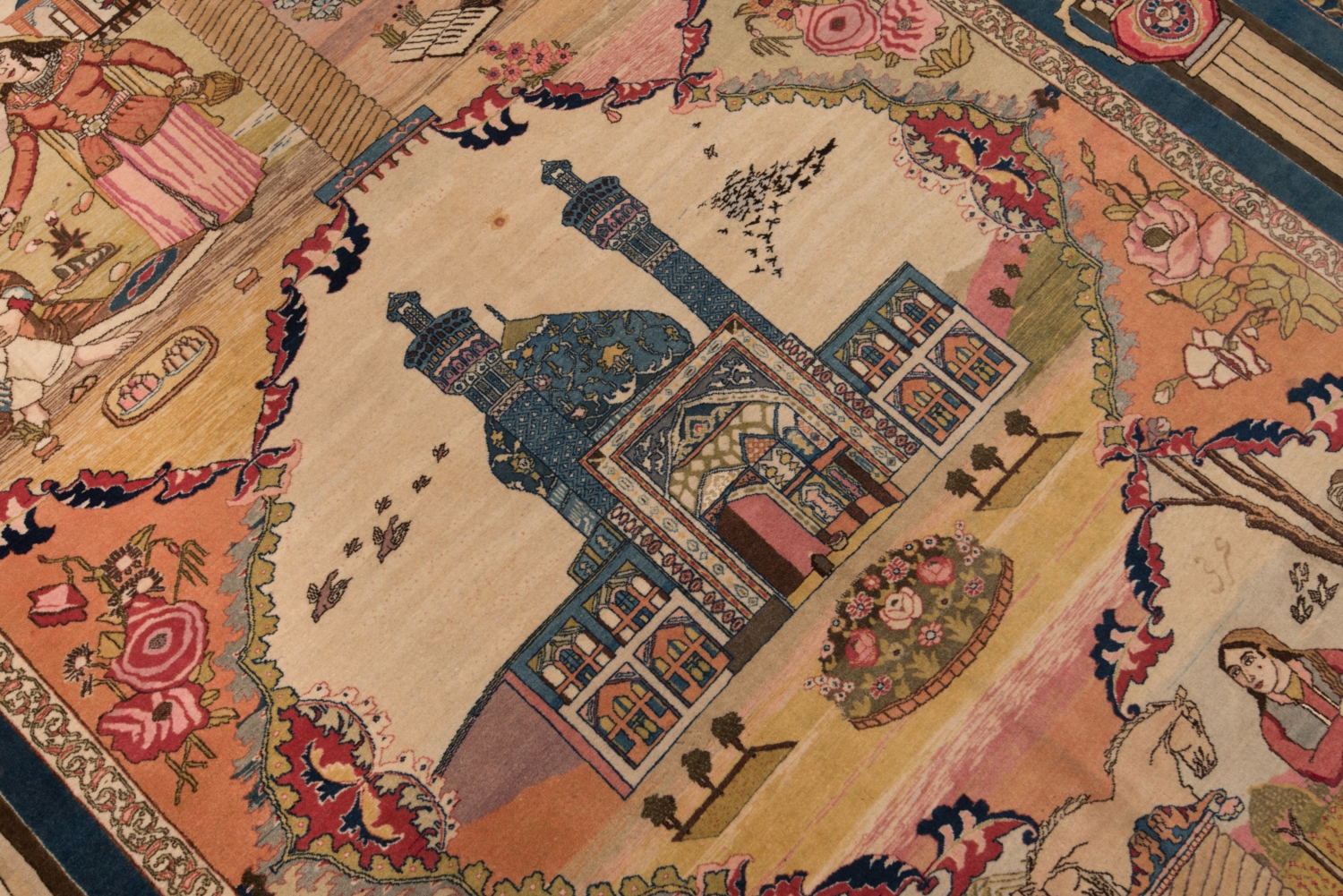 Tabriz Antik persisk tæppe