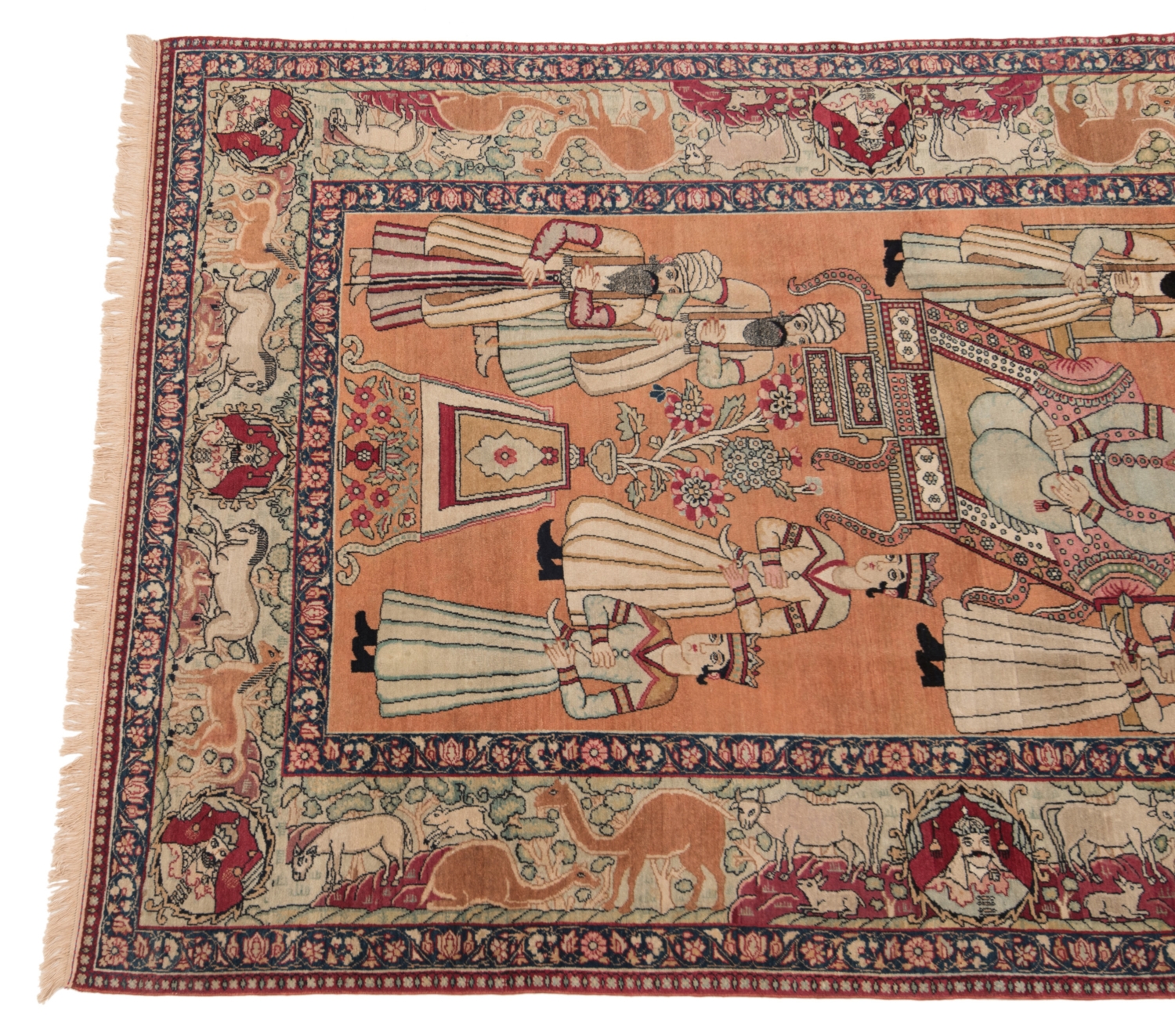 Kerman Antik Nader shah Afshar persisk tæppe