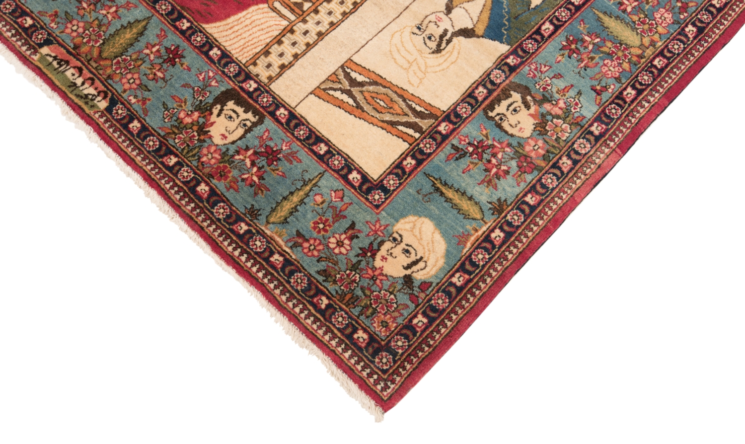 Kashan Antik persisk tæppe