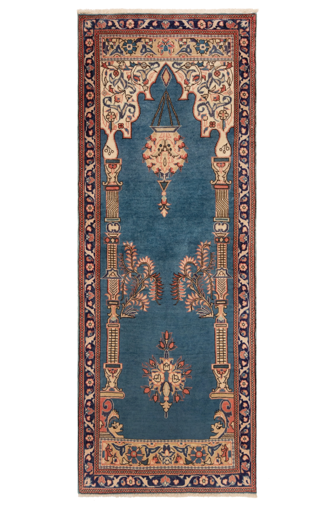 Sarough Persian Rug Blue 200 x 76 cm