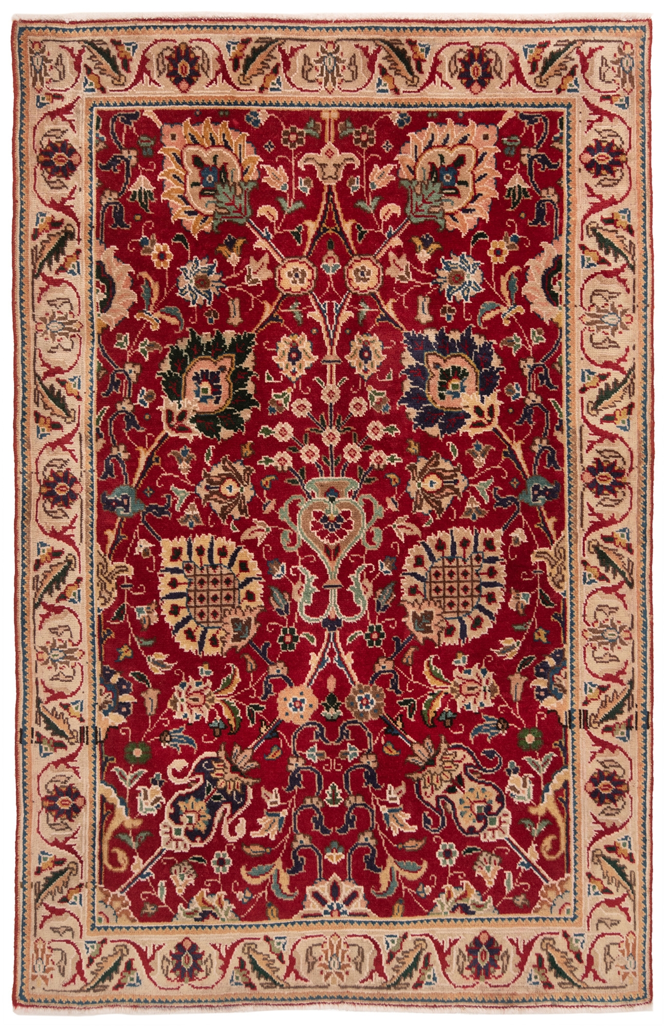 Tabriz Persian Rug Red 147 x 95 cm