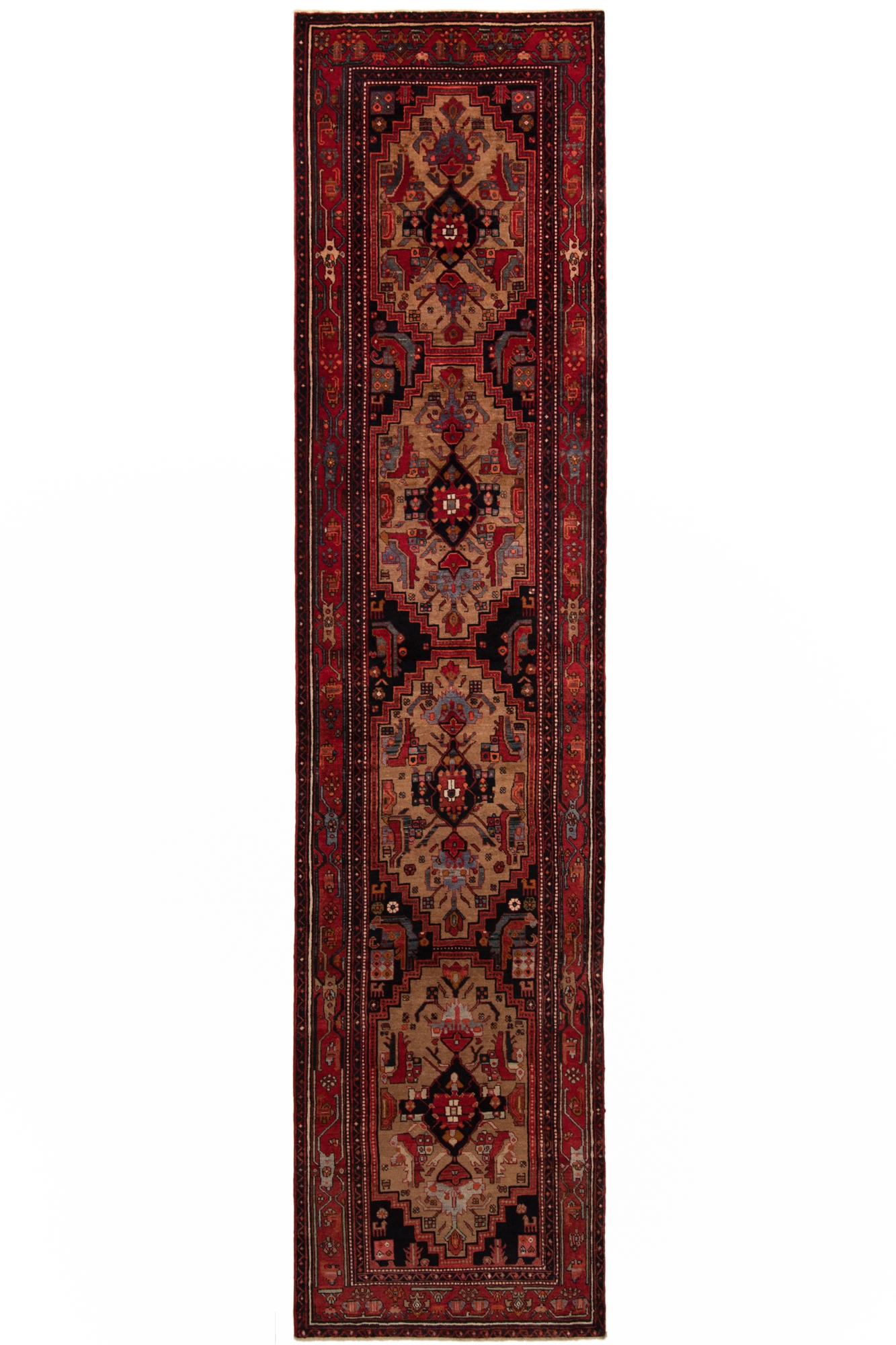 Ardebil Persian Rug Brown 450 x 106 cm