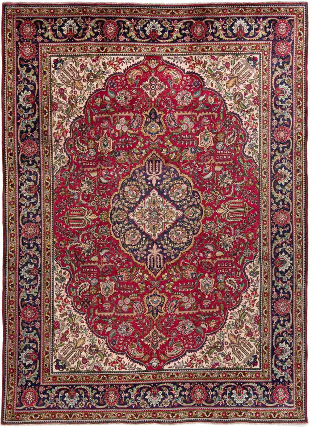 Tabriz Persian Rug Red 335 x 256 cm
