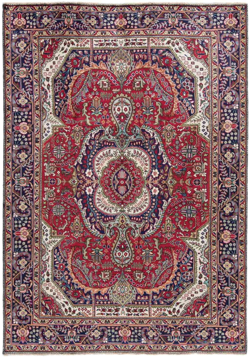Tabriz Persian Rug Red 302 x 209 cm