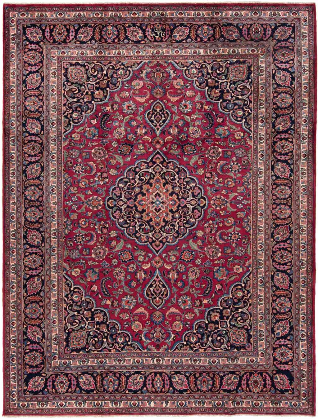 Mashhad Persian Rug Red 340 x 254 cm