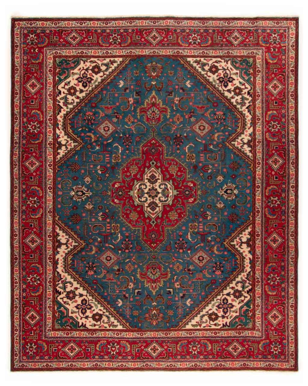 Tabriz Persian Rug Blue 383 x 310 cm