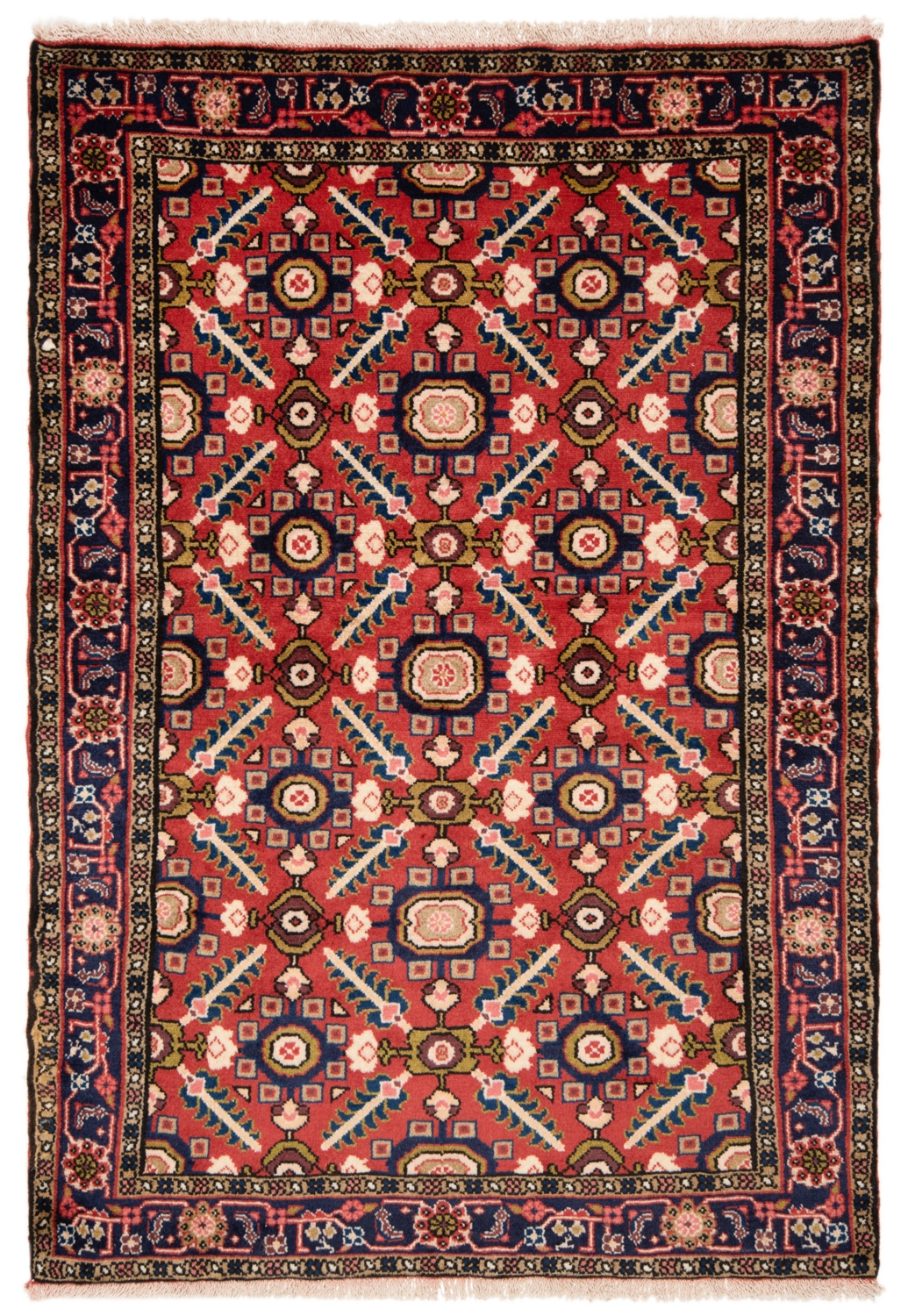 Nahavand Persian Rug Red 146 x 99 cm