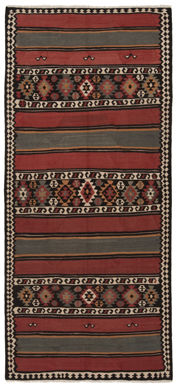 Persian Kilim Red 332 x 152 cm