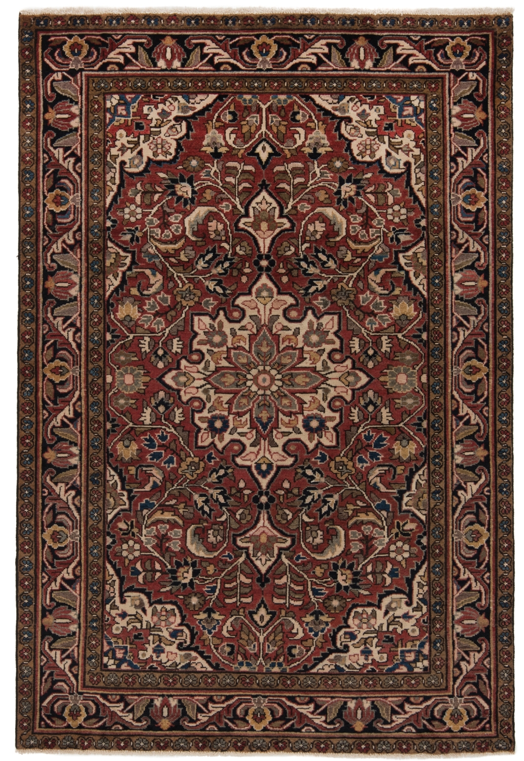 Hamedan Persian Rug Red 185 x 133 cm