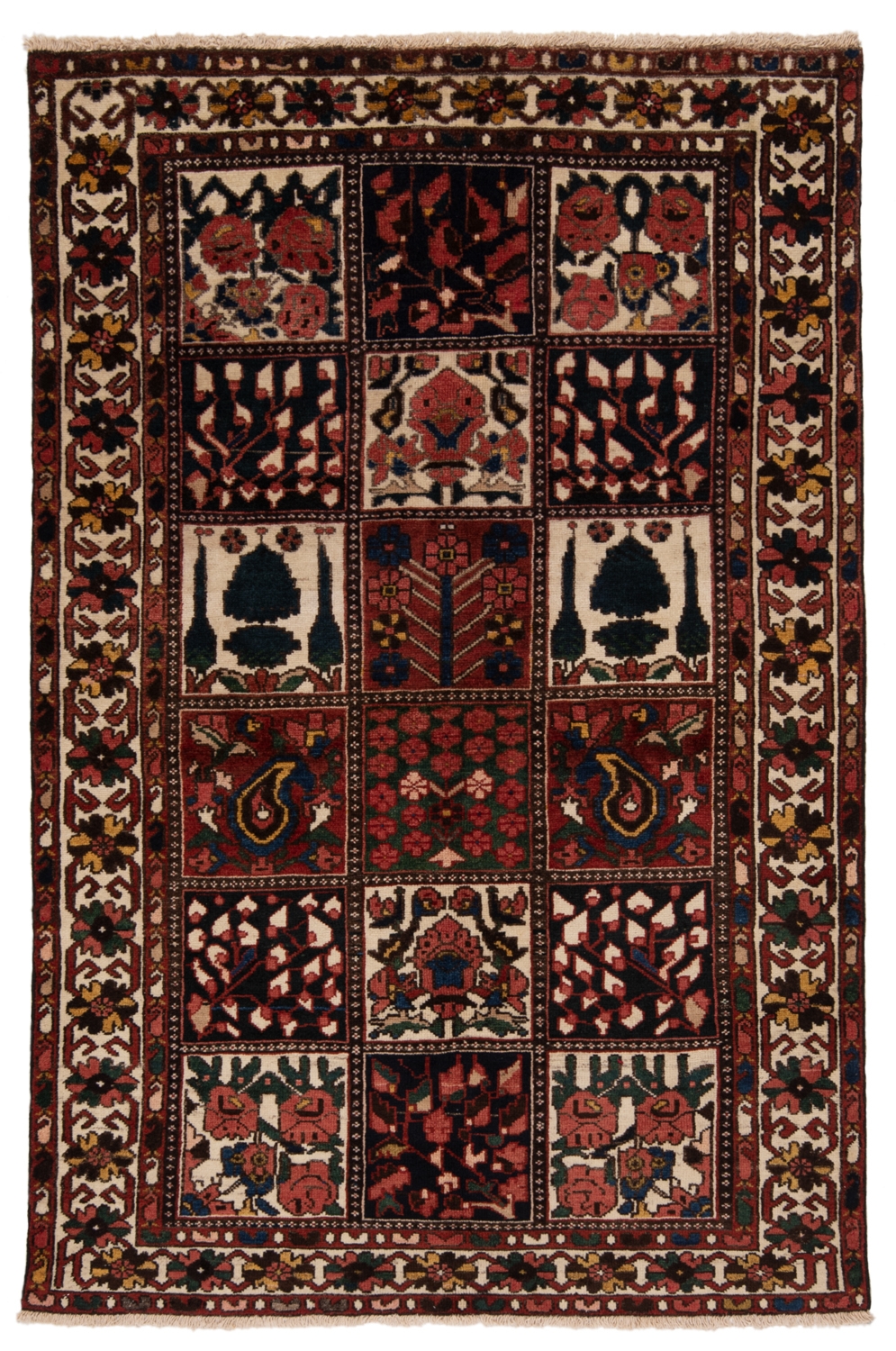 Bakhtiar Persian Rug Red 212 x 140 cm