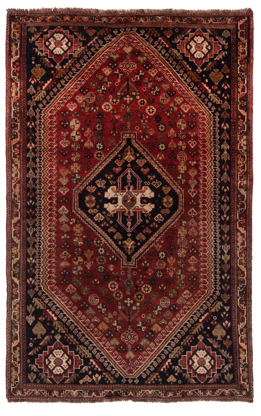 Shiraz Persian Rug Red 181 x 115 cm