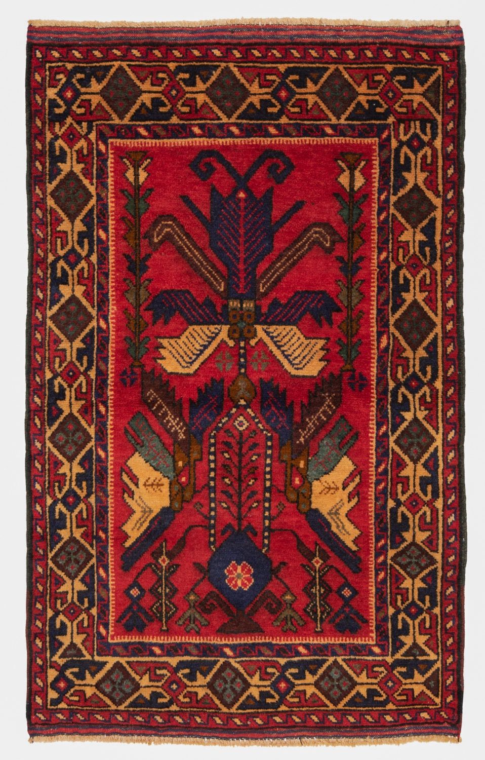Balouch Persian Rug Red 130 x 86 cm