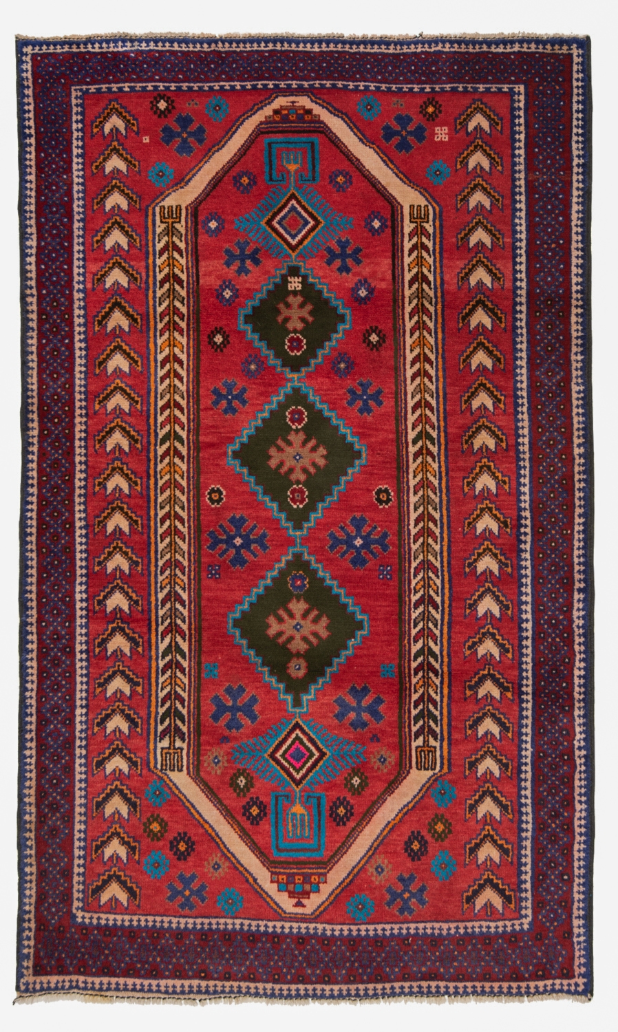 Balouch Persian Rug Red 140 x 86 cm