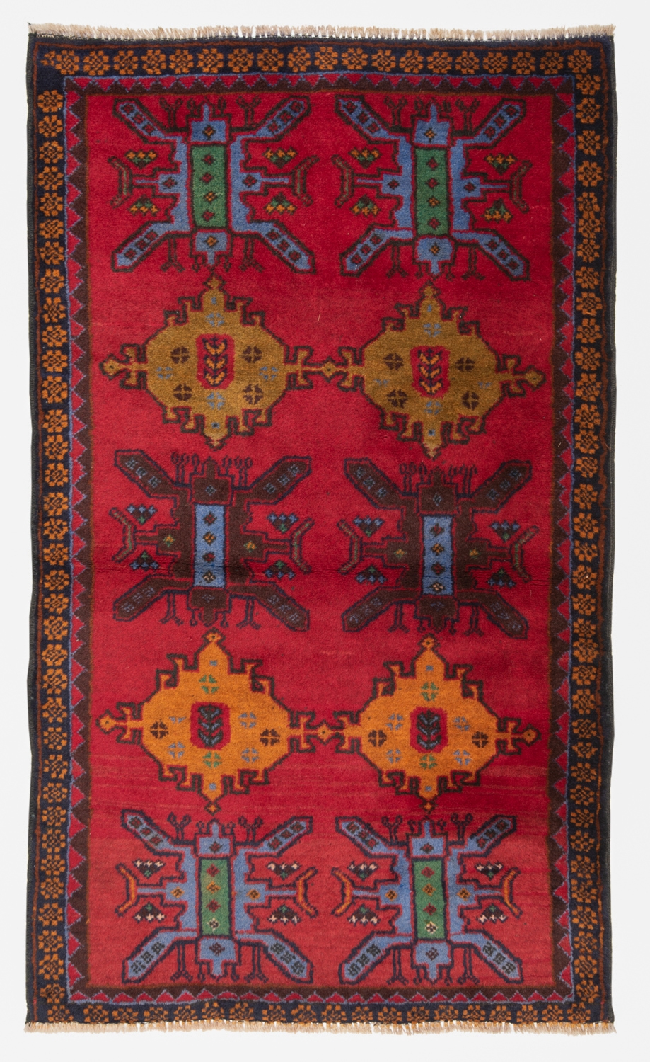 Balouch Persian Rug Red 140 x 81 cm