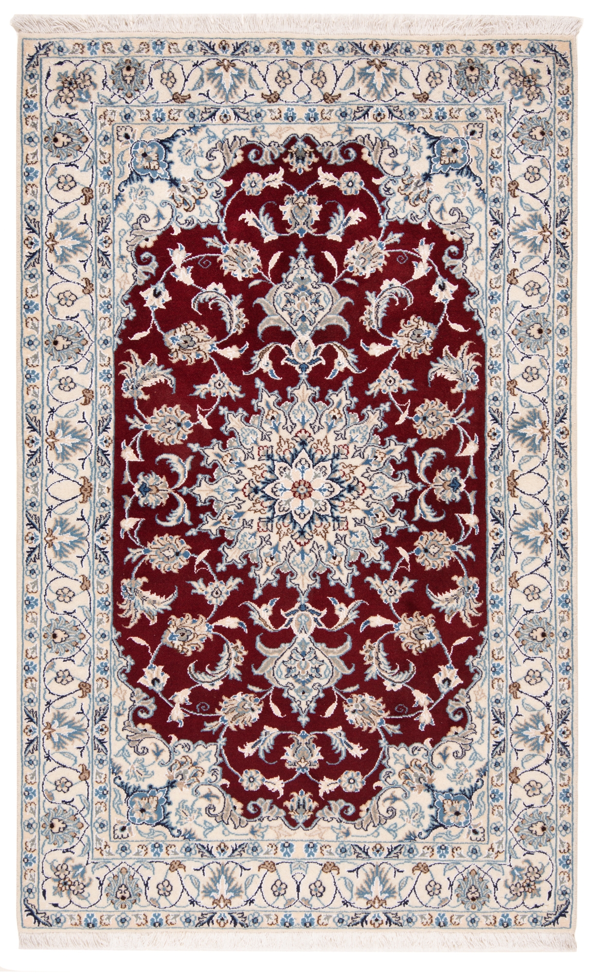 Nain Persian Rug Red 196 x 124 cm