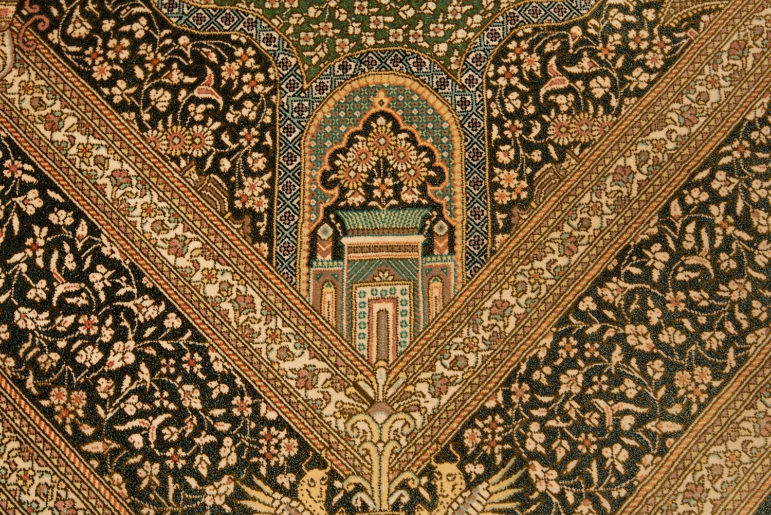 Qom Silk Persian Rug